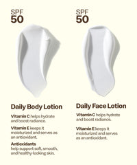 Daily Body + Face Lotion Bundle